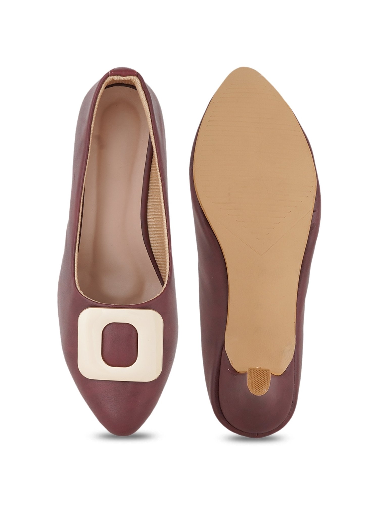 Scentra Women's SPAIN Brown Casual Pumps
