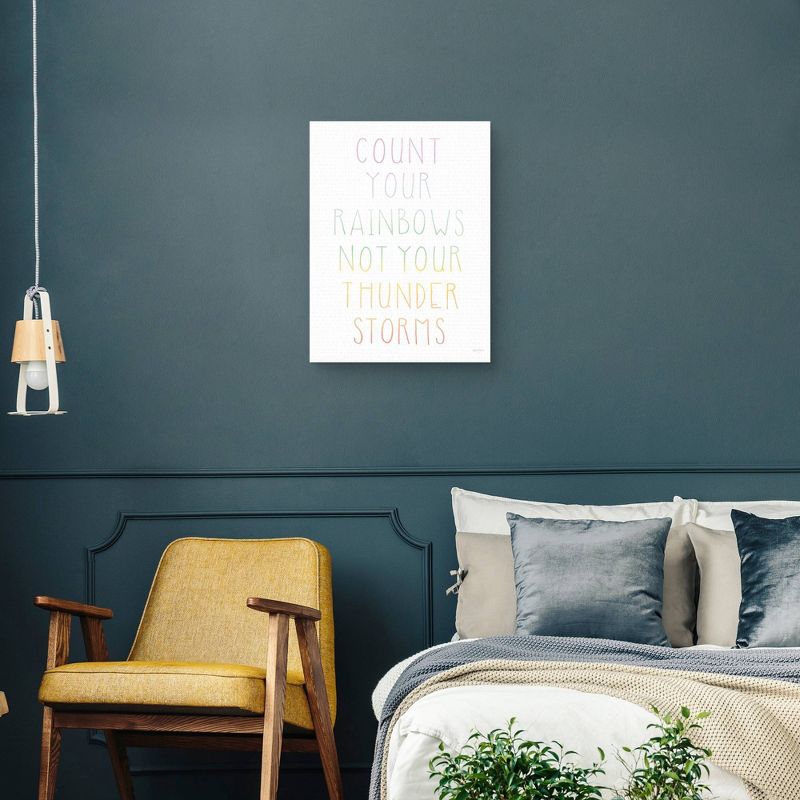 Let's Chase Rainbows VII Wrapped Unframed Canvas Art Print - Masterpiece Art Gallery