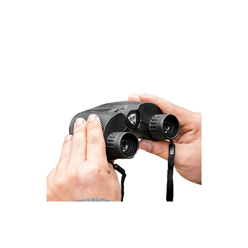 Binoculars Best 10X25 Bird Watching Hunting Binoculars for Adults Mini Binocular with Zoom Lens Field Glasses Gift Ideas for Men Gifts Him Boys Kids Uncle Dad Includes Harness Strap Case