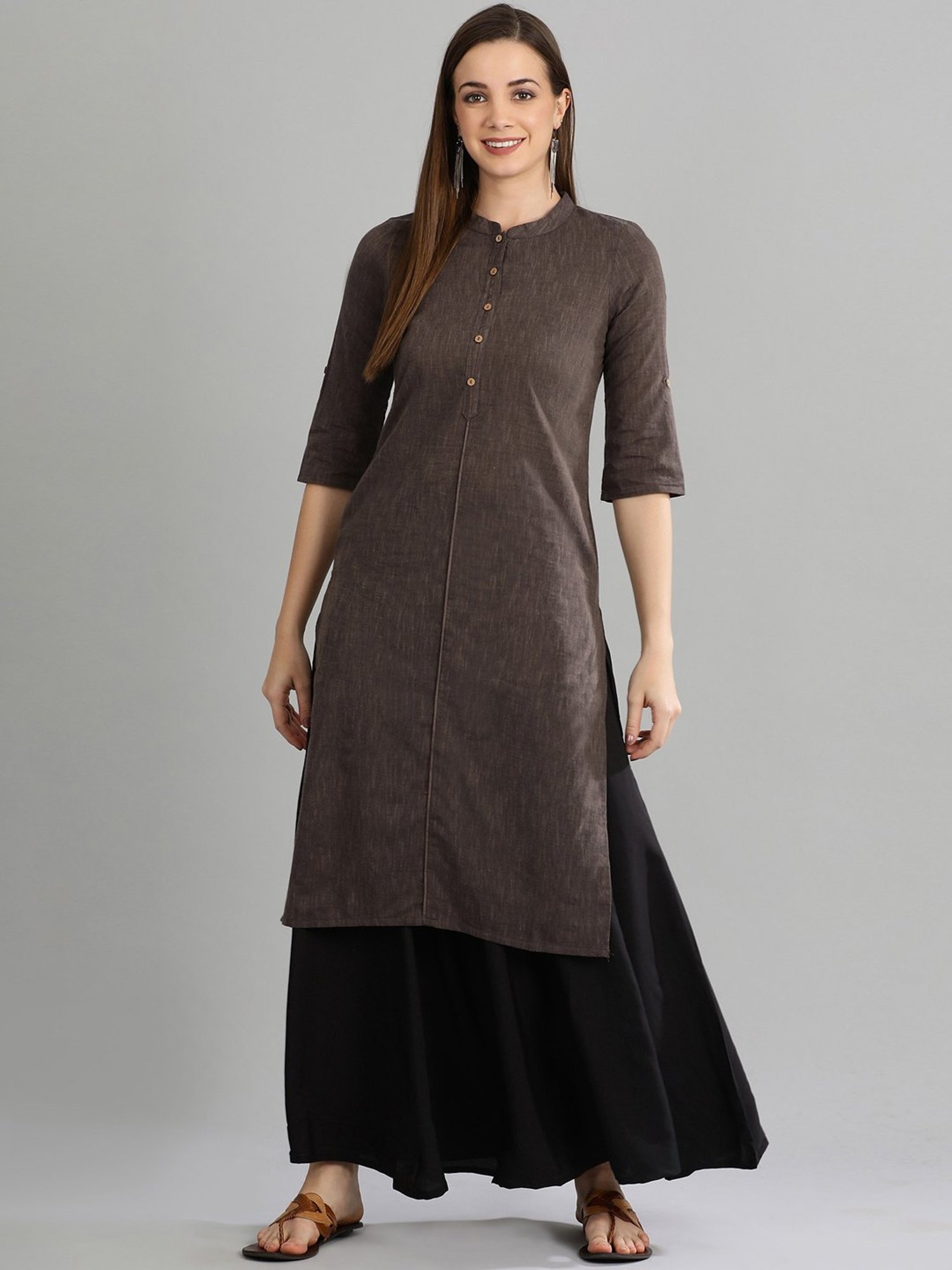 Aurelia Black Regular Fit Palazzos