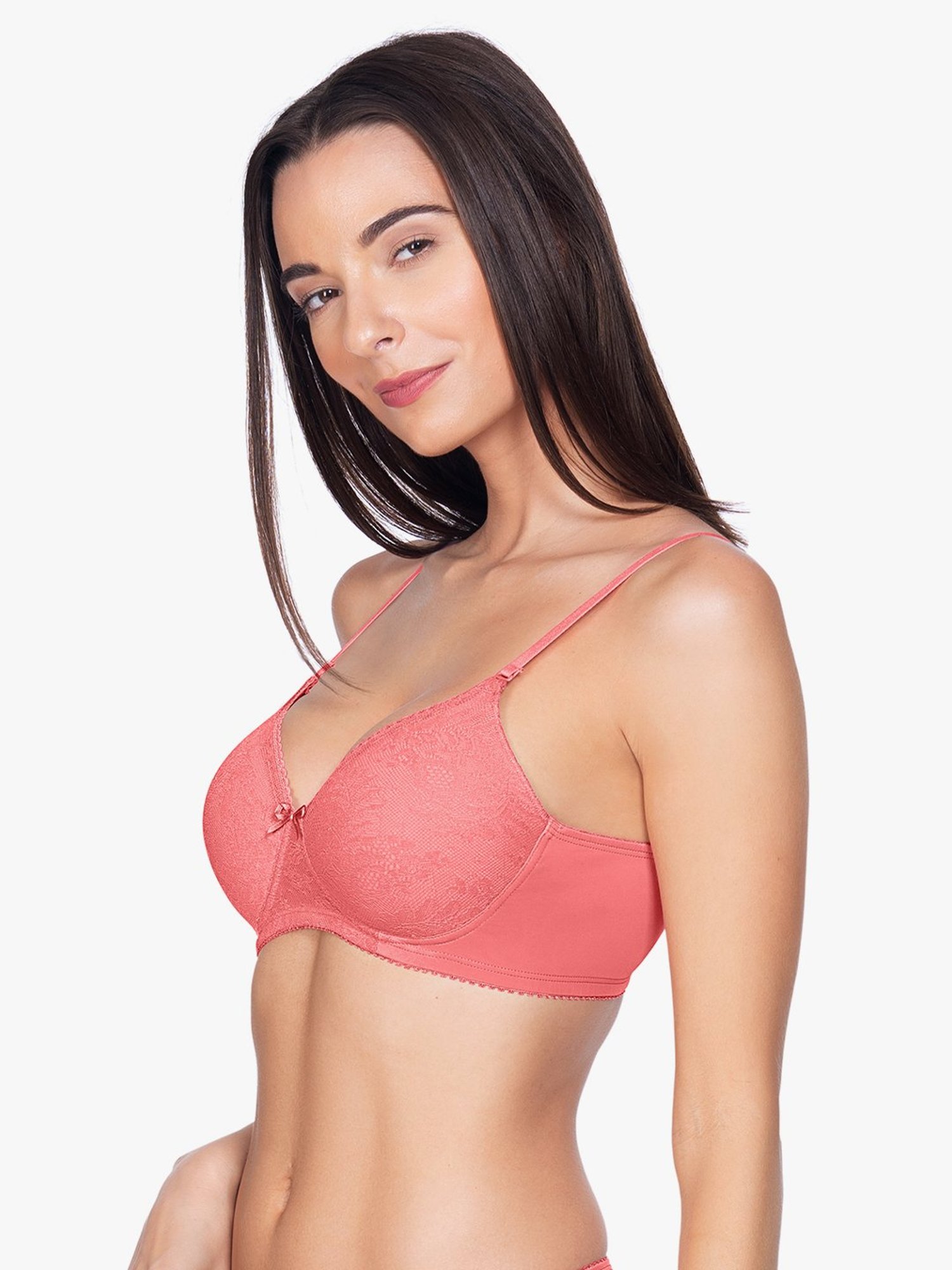 Amante Pink Non Wired Padded Everyday Bra