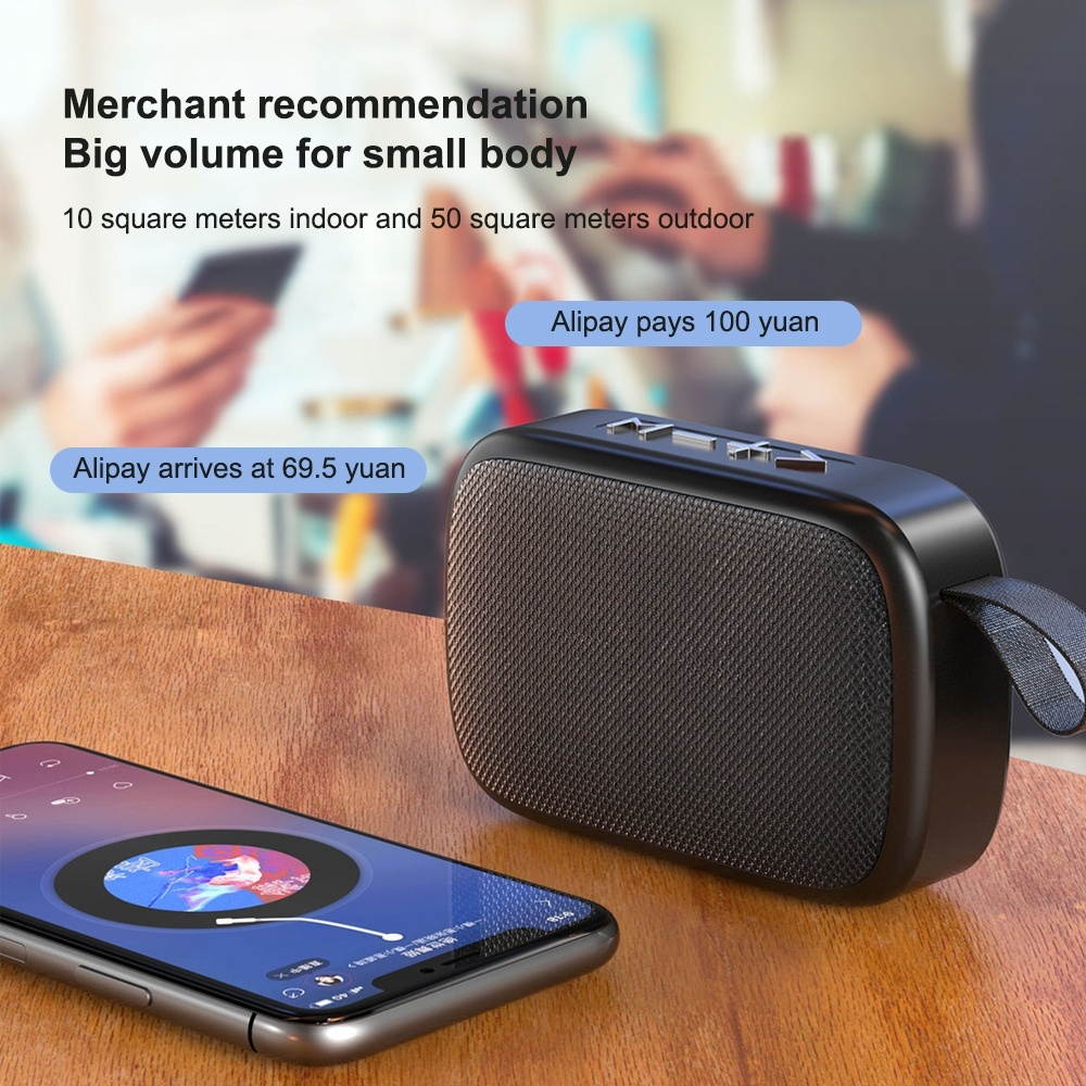 WK D20 Portable HIFI Mini Bluetooth Speaker