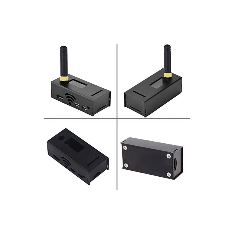 MMDVM Hotspot Spot Radio Station+ Antenna+OLED Display+ Black Case + Raspberry Pi-Zero W Support P25 DMR YSF D-Star UHF Expansion Board WiFi Digital Voice Modem