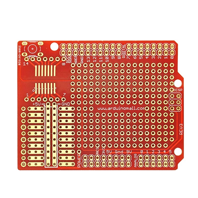 Prototype PCB Breadboard for Arduino UNO R3 Shield Board Pack of 5pcs GK1011