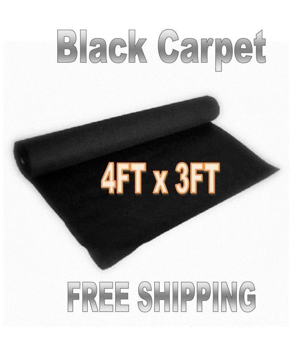 3ft x 4ft BLACK DJ CAR SUB SPEAKER BOX CARPET TRUNK LINER
