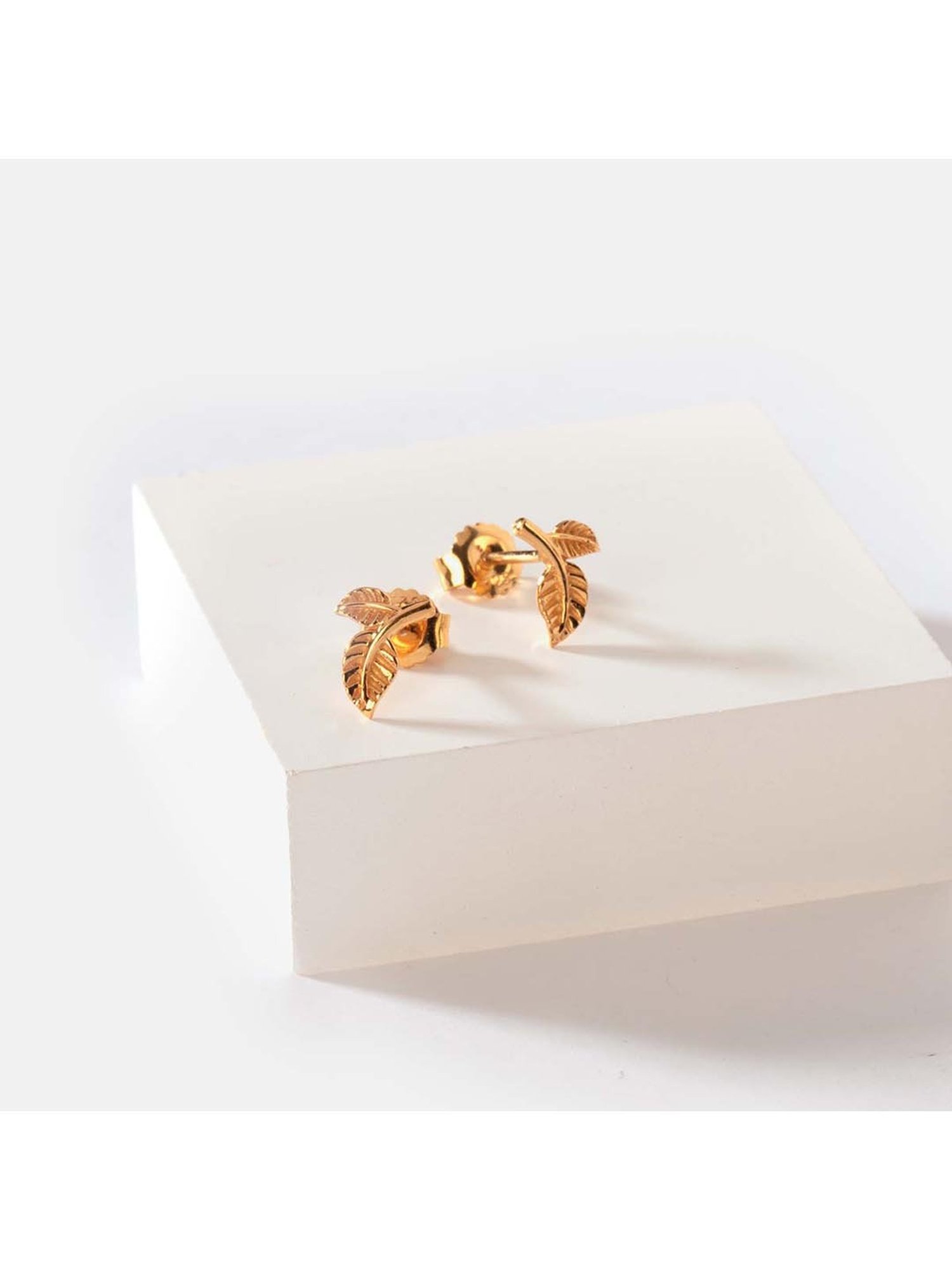 Shaya 92.5 Sterling Silver Leaf of Faith Earrings for Women