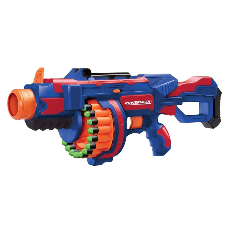 Air Warriors Power Mech Motorized Blaster with 20 Long Distance Darts