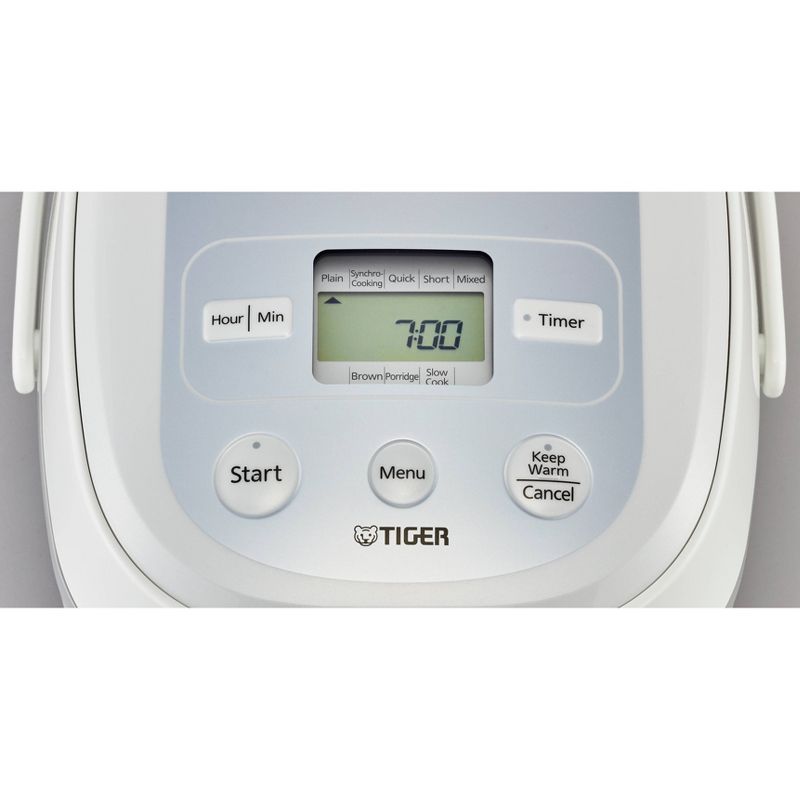 Micom 10-Cup Rice Cooker with Tacook Cooking Plate - White