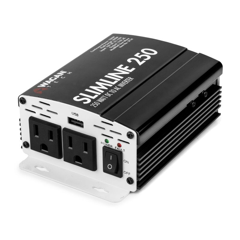 Wagan 250W Slimline Power Inverter Black