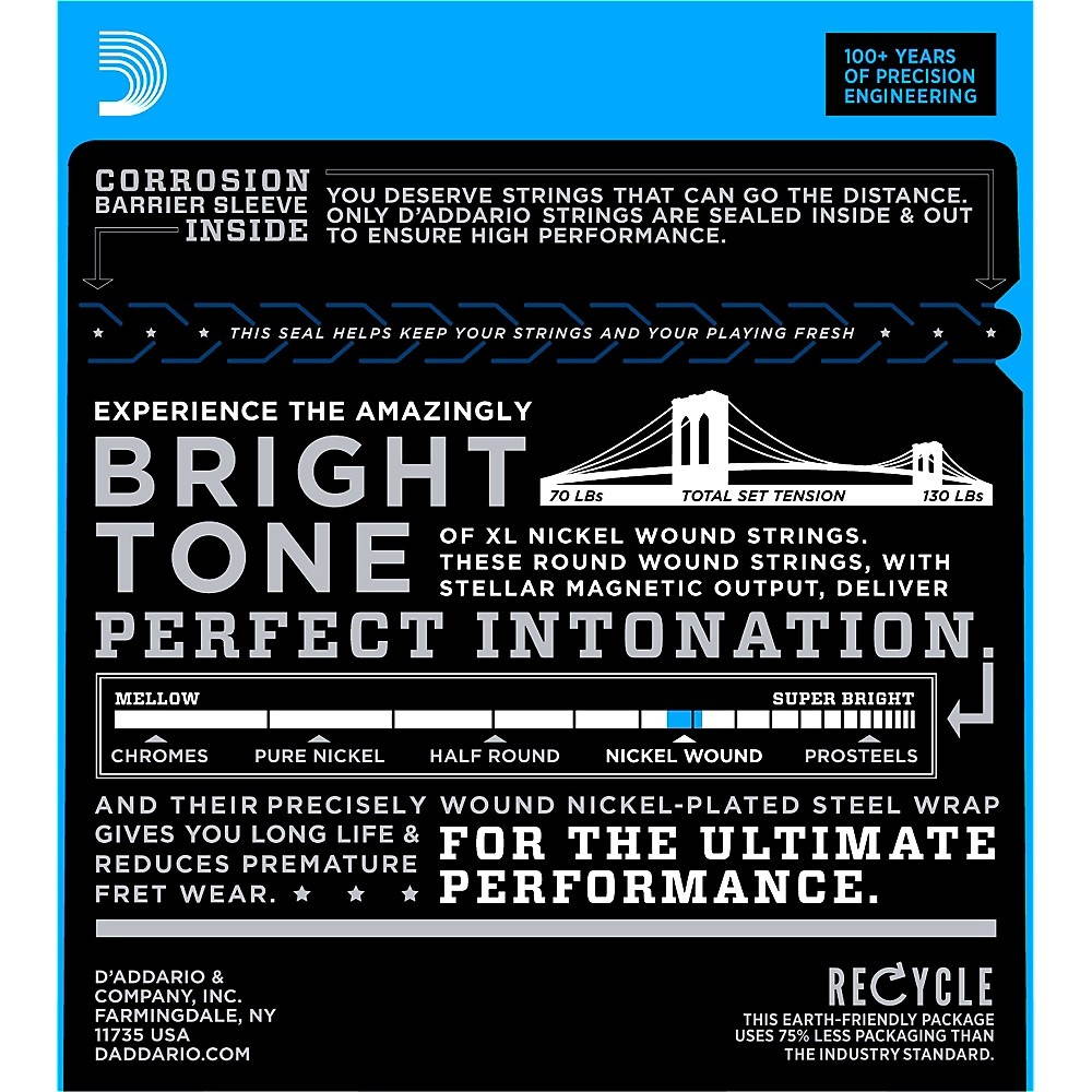 D'Addario EXL110+ XL 010 Electric Guitar Strings