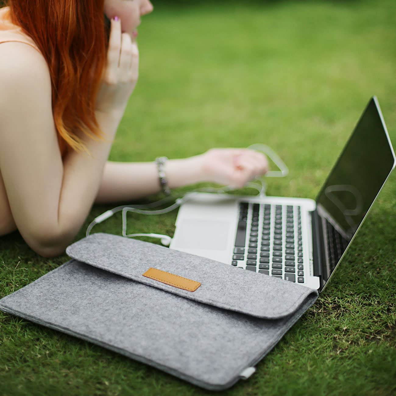 Inateck Felt 15 -15.4" MacBook Pro Sleeve Case Ultrabook Netbook Bag with Pocket