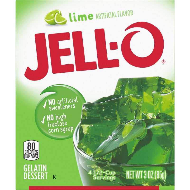 JELL-O Lime Gelatin - 3oz