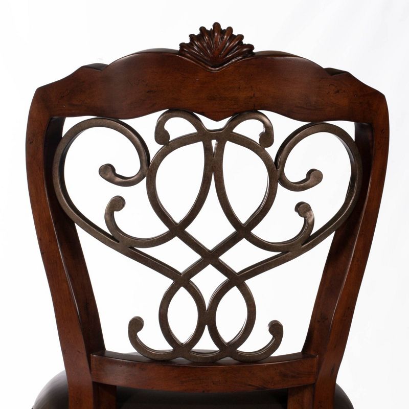 30" Burrell Wood Swivel Barstool Brown/Cherry - Hillsdale Furniture