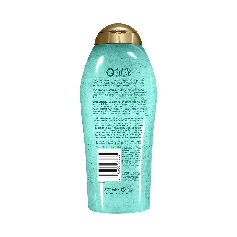 OGX Hydration + Sea Kelp & Hyaluronic Acid Scrub & Wash - 19.5 fl oz