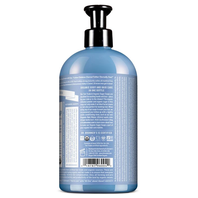 Dr. Bronner's Organic Baby Sugar Soap - Unscented - 24oz