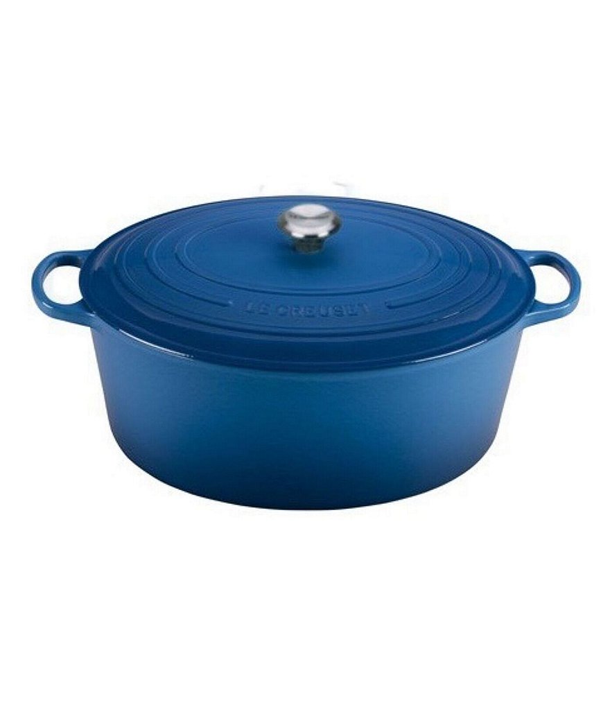 Le Creuset Signature 15.5 Quart Oval Dutch Oven with Stainless Steel Knob