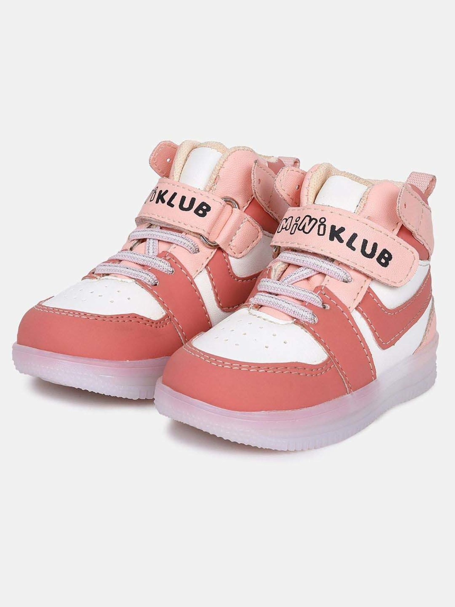 MINIKLUB Girls Pink & White Party & Club Wear Shoe