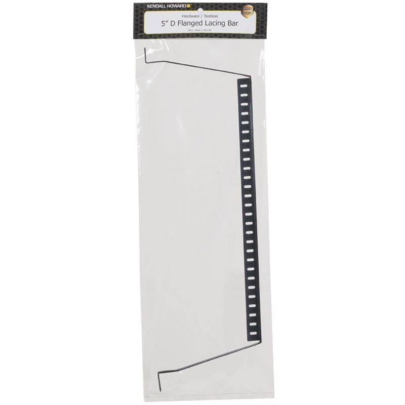 19" EIA 310-D Compliant 5" D Flanged Lacing Bar - USA Made
