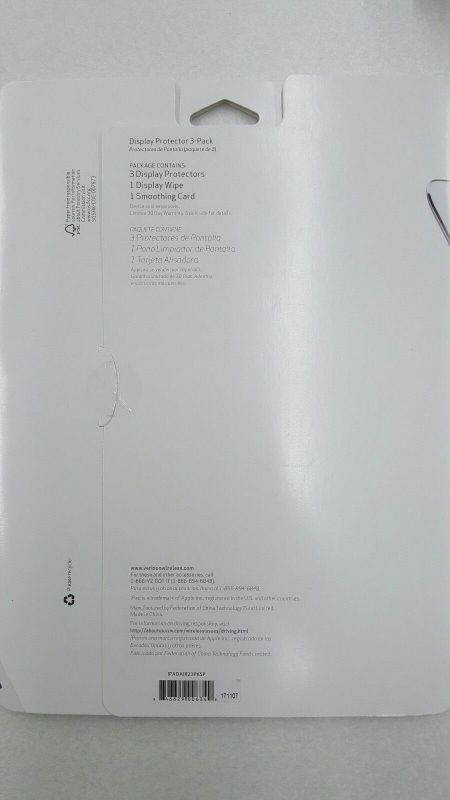 Verizon iPad Air / iPad Air 2 Display Screen Protector 3 Pack Anti-Scratch