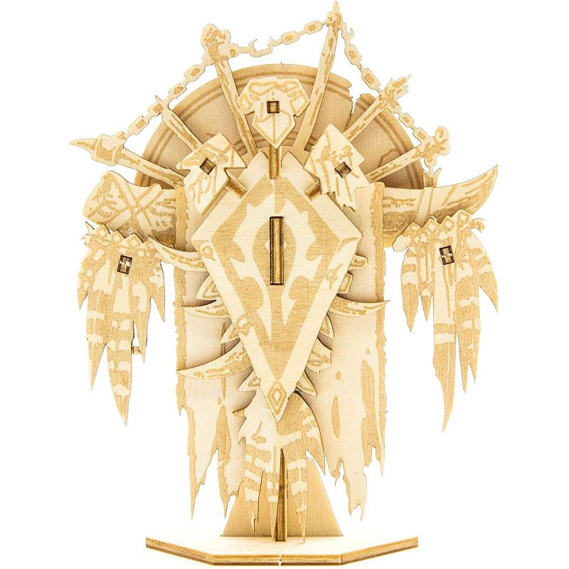 Incredibuilds World of Warcraft Horde Poster & Wood Model Figure Kit