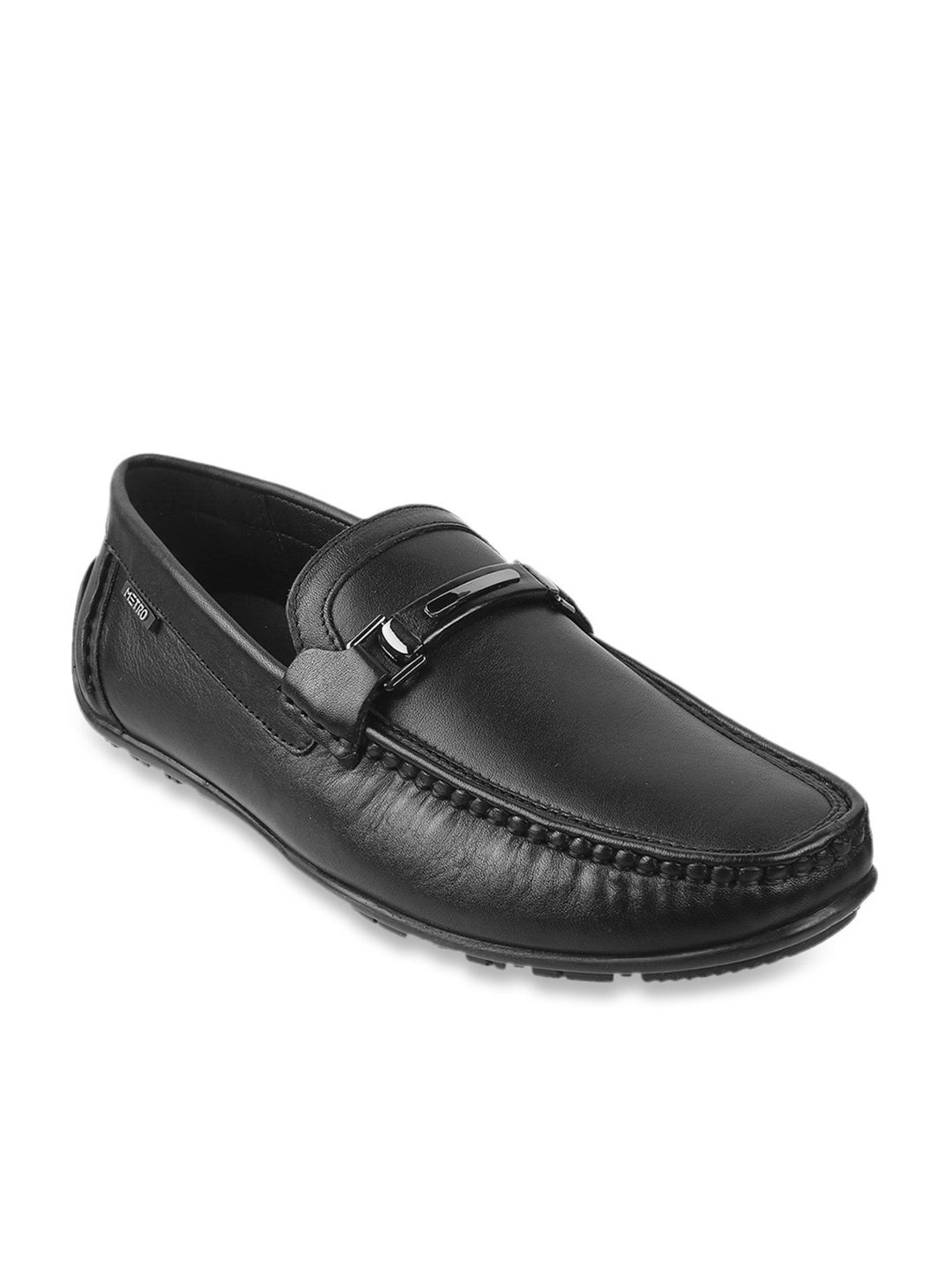 Metro Men's Core Black Casual Loafers