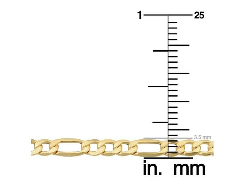 Pompeii3 10k Yellow Gold 3.5-millimeter Figaro Bracelet