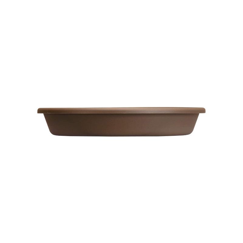 The HC Companies SLI17000E21 Non Fading Durable Plastic Planter Saucer Tray for 16 Inch Classic Pot Container, Chocolate