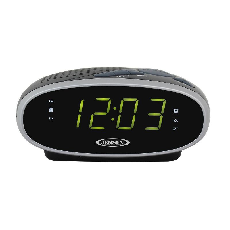 JENSEN AM/FM Alarm Clock Radio - Black