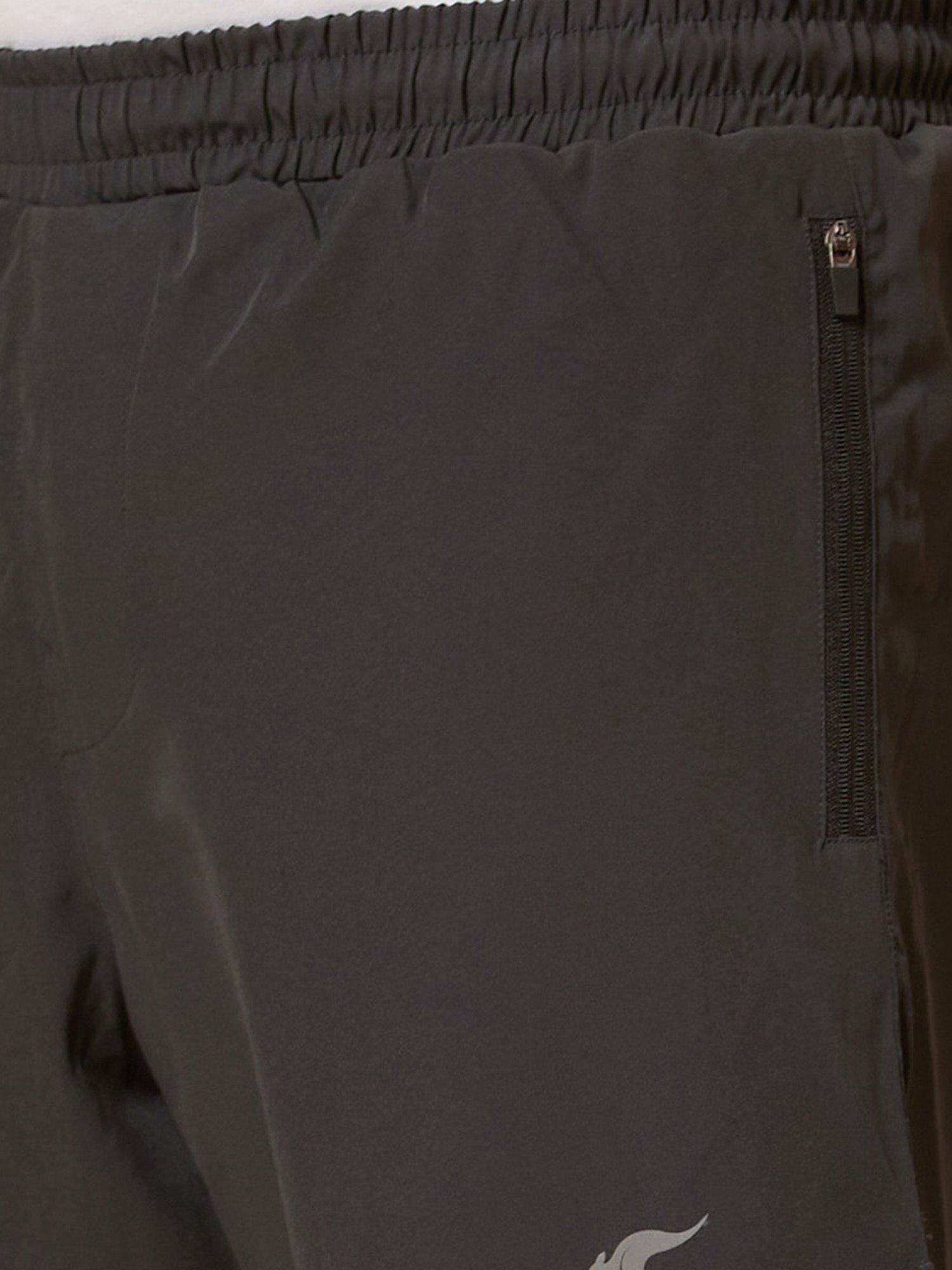 Globus Dark Grey Regular Fit Cotton Sports Shorts With Inner