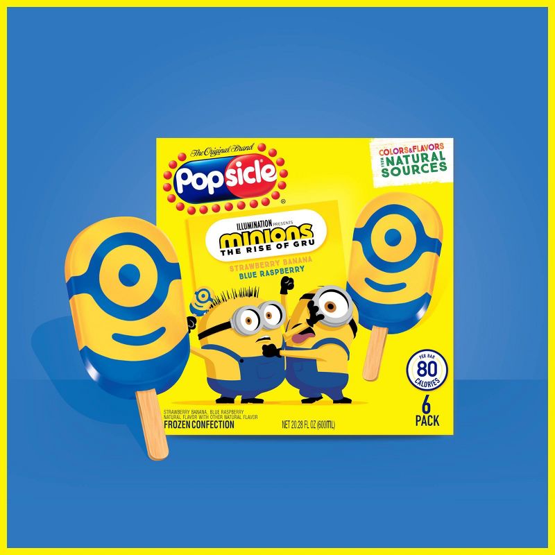 Popsicle Minions Frozen Bars - 6ct