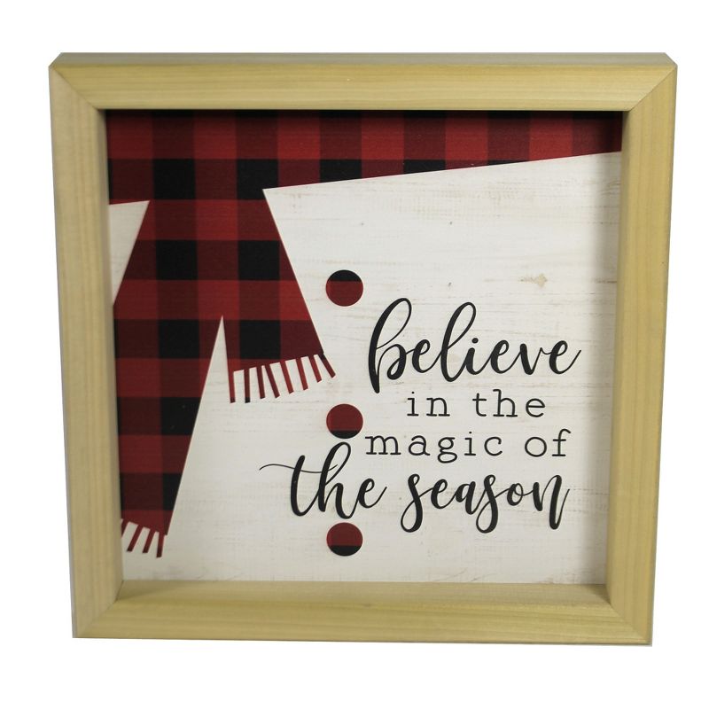 Home Decor 10.0" Believe In The Magic Plaque Christmas Free Standing  -  Freestanding Signs