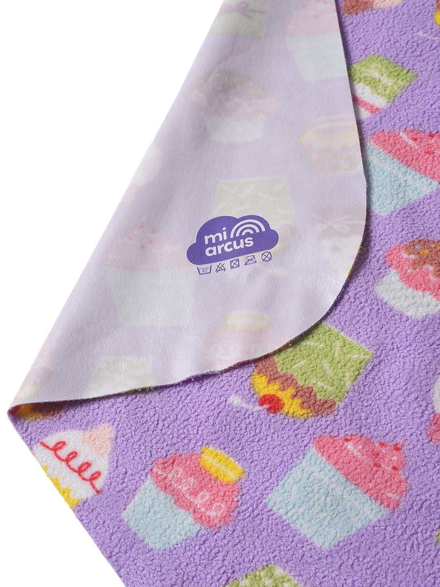 MiArcus Green Polyester 180 GSM Mattress Protectors (0-12 Month) - Set of 1