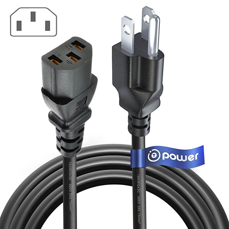 UL Listed 10FT Extra Long 3 Prong AC Power Cord Compatible with ION iPA76C iPA76A iPA76S IPA23 Block Rocker Block Party Live Job Rocker PathfinderExplorer Bluetooth Portable Speaker System