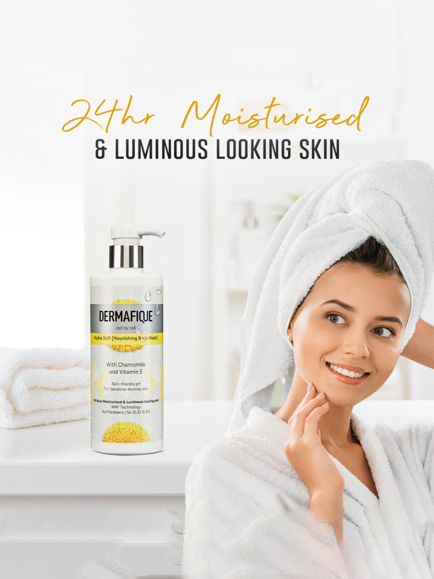 Dermafique Hydra Soft Nourishing Body Wash - 500 ml