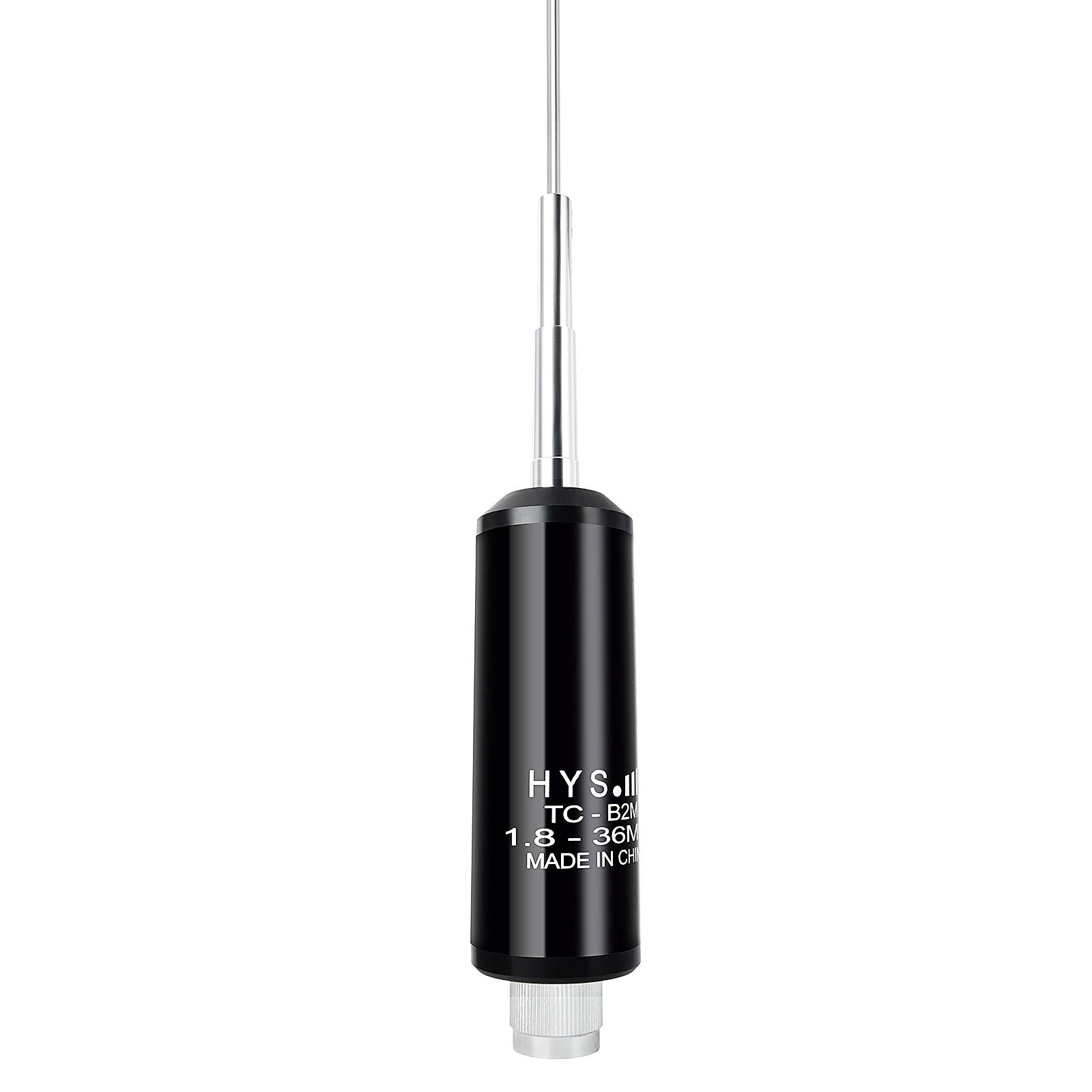 HYS 1.8-36Mhz (160meter to 8meter) 50.7inch 120W Stainless Steel CB Mobile Base Antenna with PL259(UHF-Male) Connector for Yaesu Motorola Midland Icom Ham Mobile Radio Transceiver
