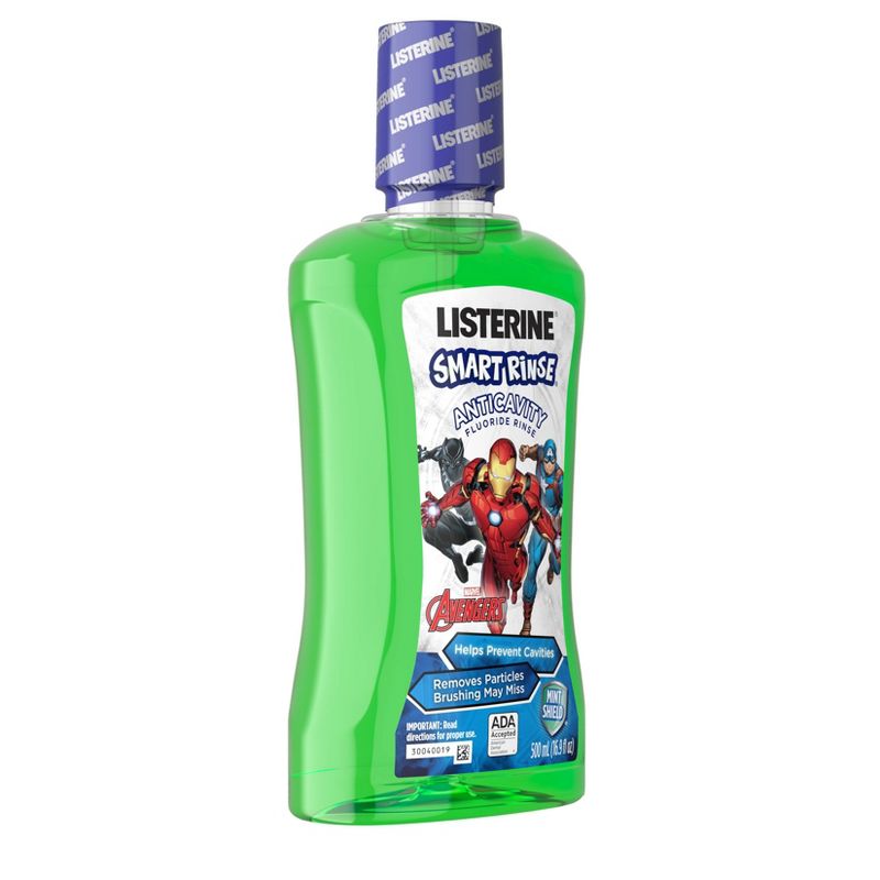 Listerine Smart Rinse Marvel Avengers Mint Shield Mouthwash - 16.9oz
