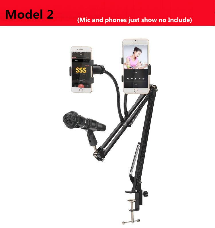 Professional Microphone Stand For Holder Arm Studio Professional Stand For Microphone Clip Mounting Extendable Recording Mic Sta