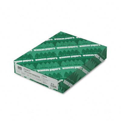 Exact Vellum Bristol Cover Stock, 94 Bright, 67 lb, 8.5 x 11, White, 250/Pack