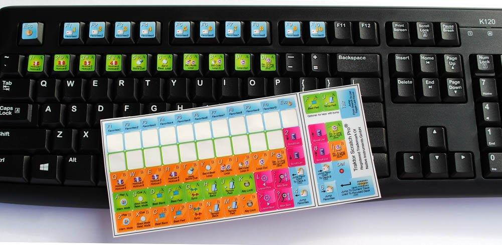 Traktor Scratch Pro - New Color Editing Sticker Keyboard