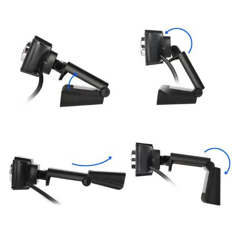 480P HD 12MP Auto USB 2.0 Webcam Camera w/ MIC For Skype PC Android TV 30fps