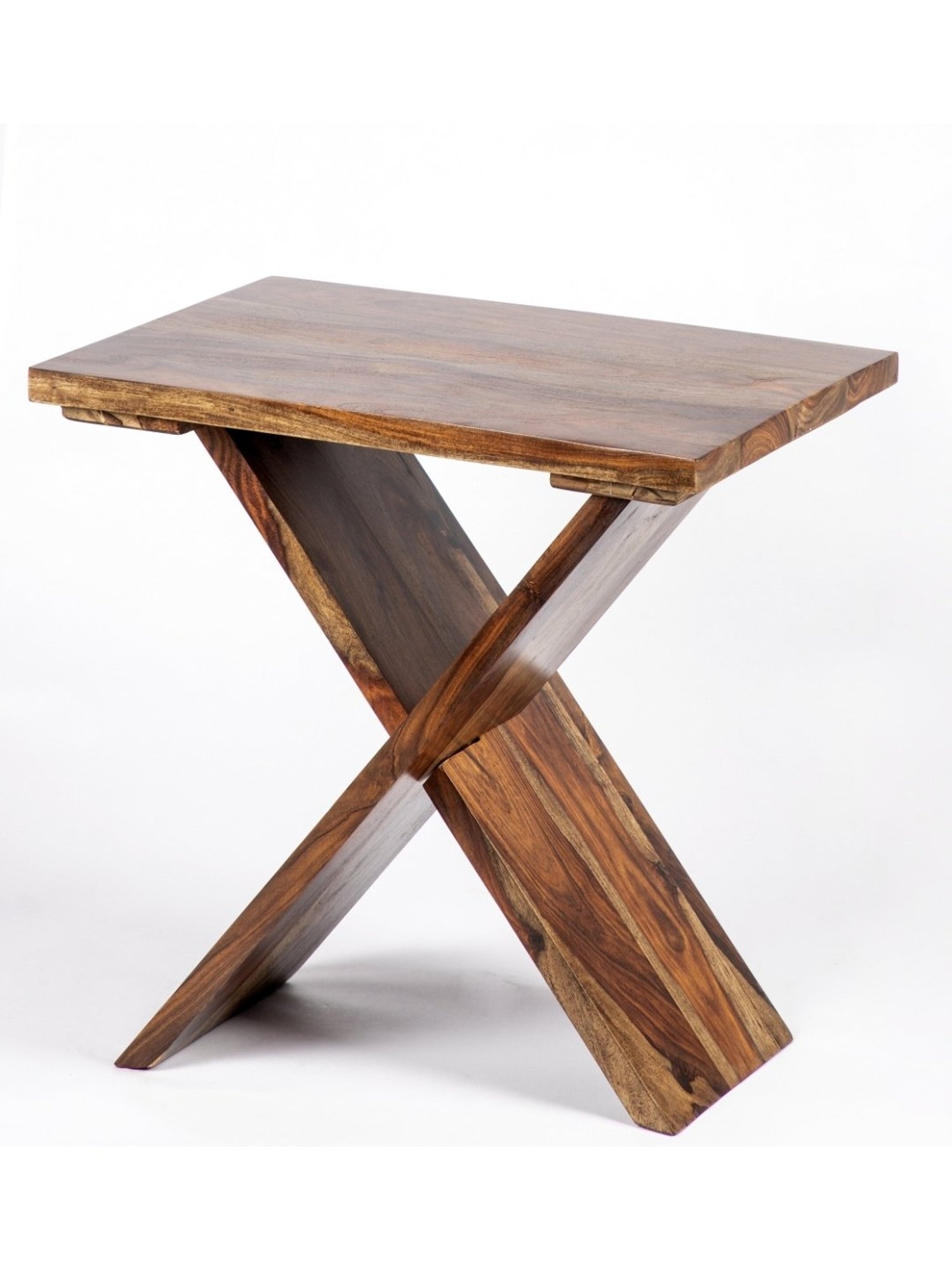 Ikiriya Darcy Solid Brown Wood Coffee Table Teak Finish