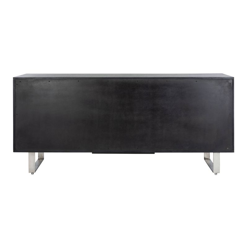 Drake Slate 4 Doors Sideboard Black - Safavieh