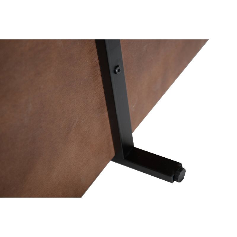 64" Pomeroy 4 Shelf Double Etagere Bookshelf Walnut Brown - Summerland Home