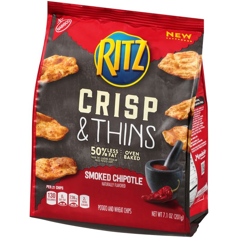 Ritz Crisp & Thins Smoked Chipotle Potato & Wheat Chips - 7.1oz