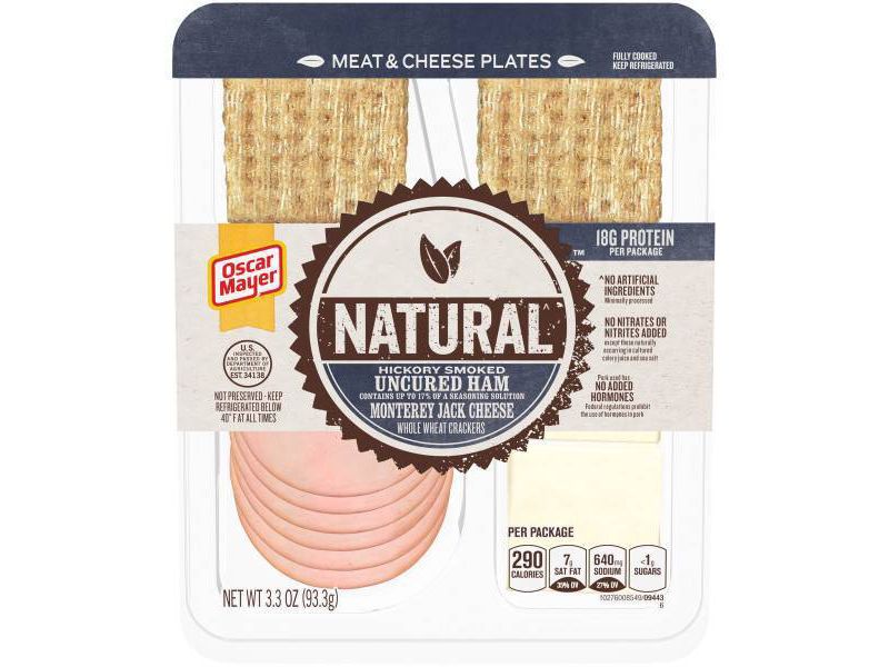 Oscar Mayer Natural Plate with Ham, Monterey Jack Cheese and Crackers - 3.3oz