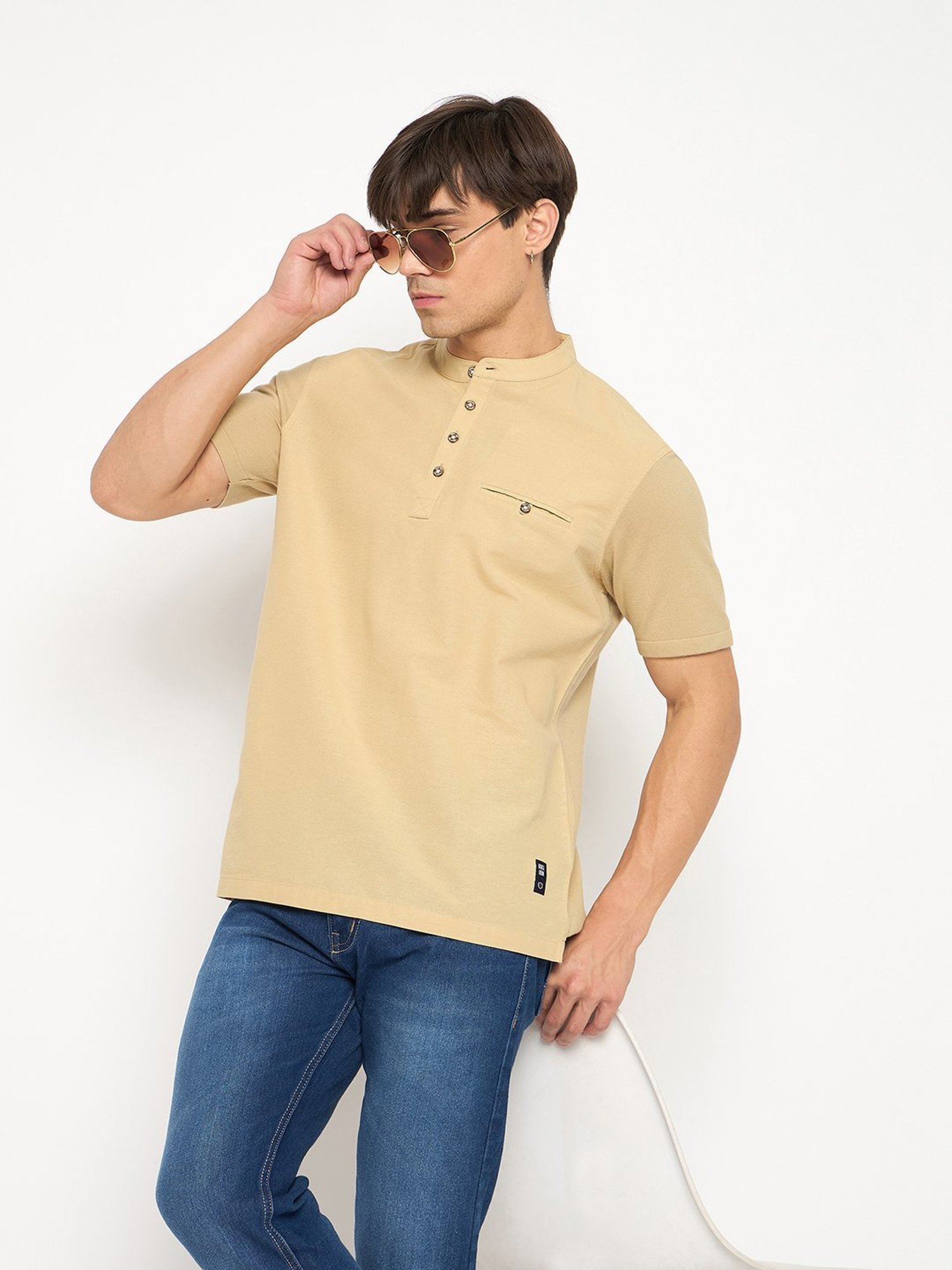 Duke Khaki Slim Fit T-Shirt