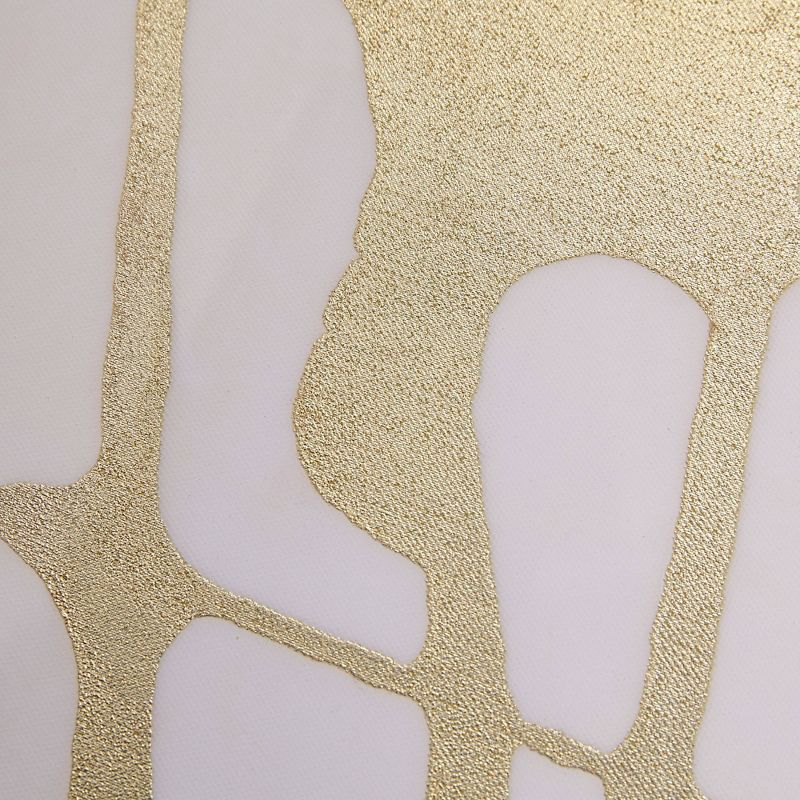 Study in Framed Canvas with Foil Gold/White - Martha Stewart