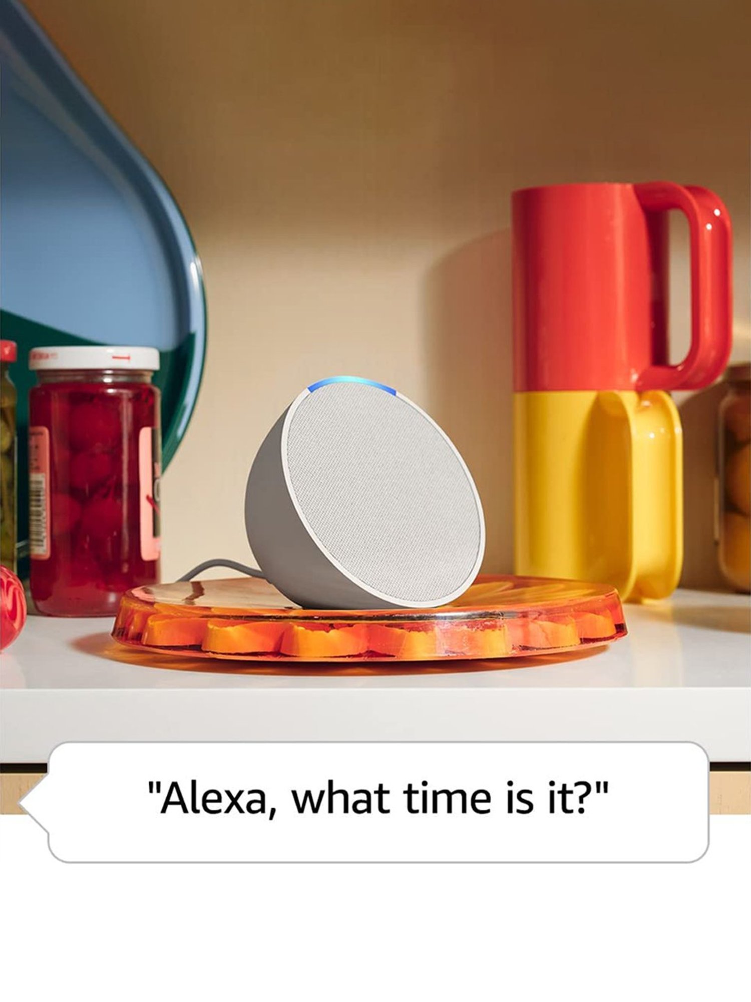 Amazon Echo Pop Smart speaker with Alexa & Bluetooth- Loud sound, balanced bass, crisp vocals, Black