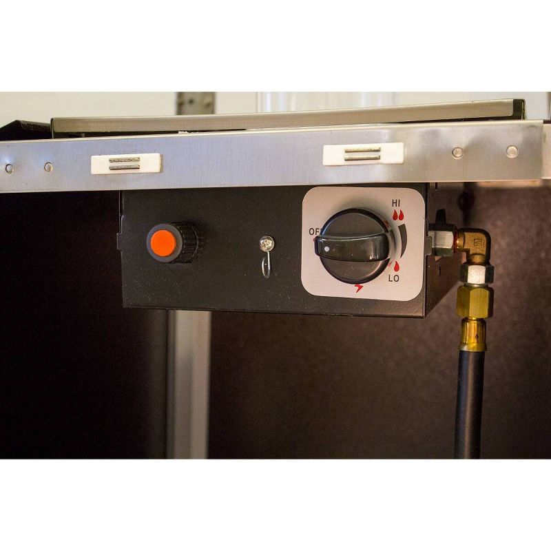 Metal Glass Tube Portable Propane Patio Heater - Black - AZ Patio Heaters