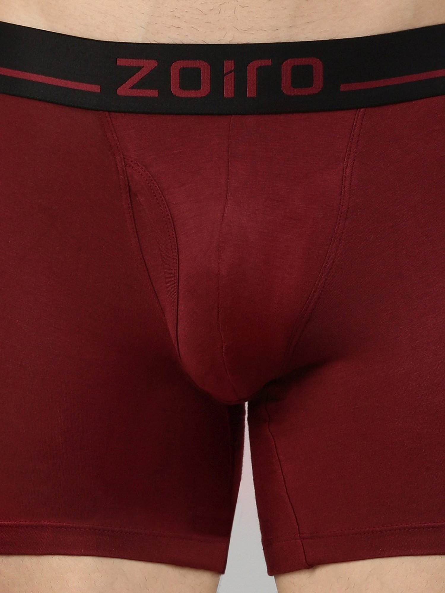 Zoiro Qube Maroon Regular Fit Trunks